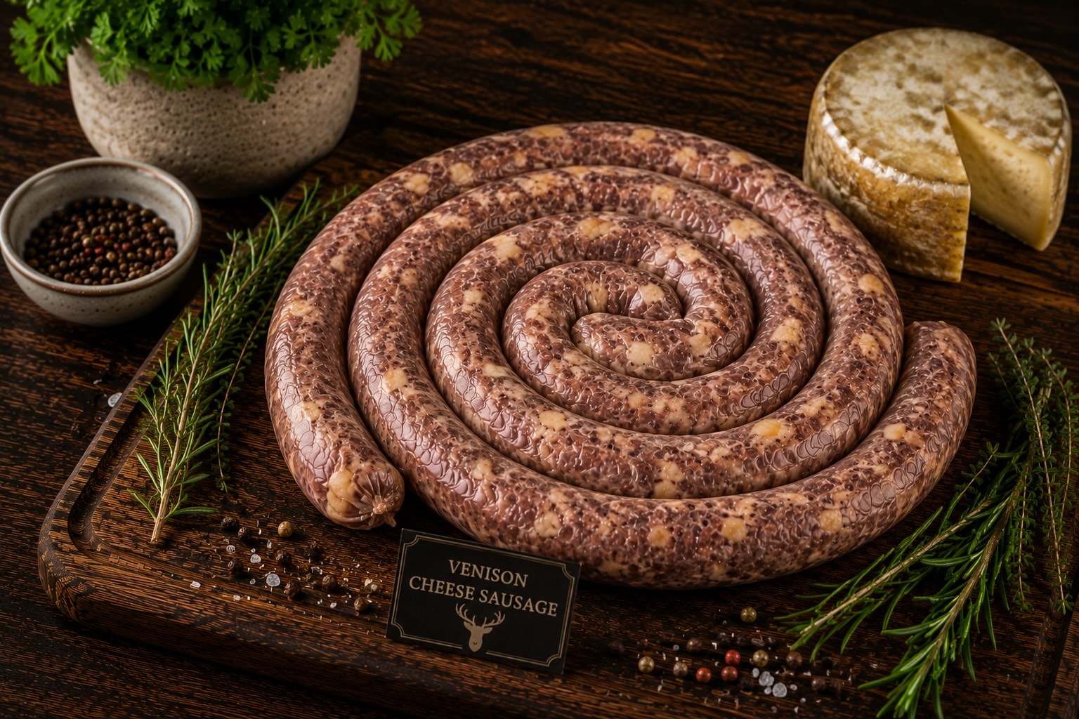 Primal King Venison Cheese Sausage 1kg
